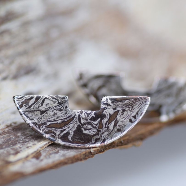Halbmond New Mokume Gane